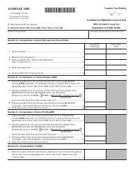 Form 41A720AMC Schedule AMC Alternative Minimum Calculation - Kentucky