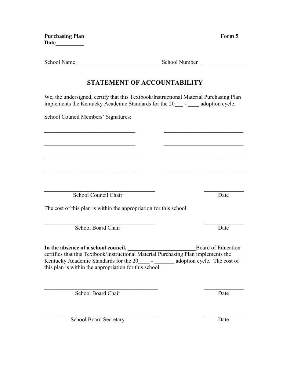 Purchasing Plan, K-8 - Kentucky, Page 6