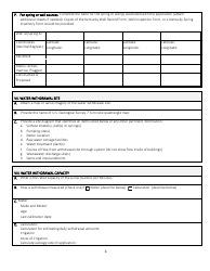 Water Withdrawal Application Form - Kentucky, Page 4