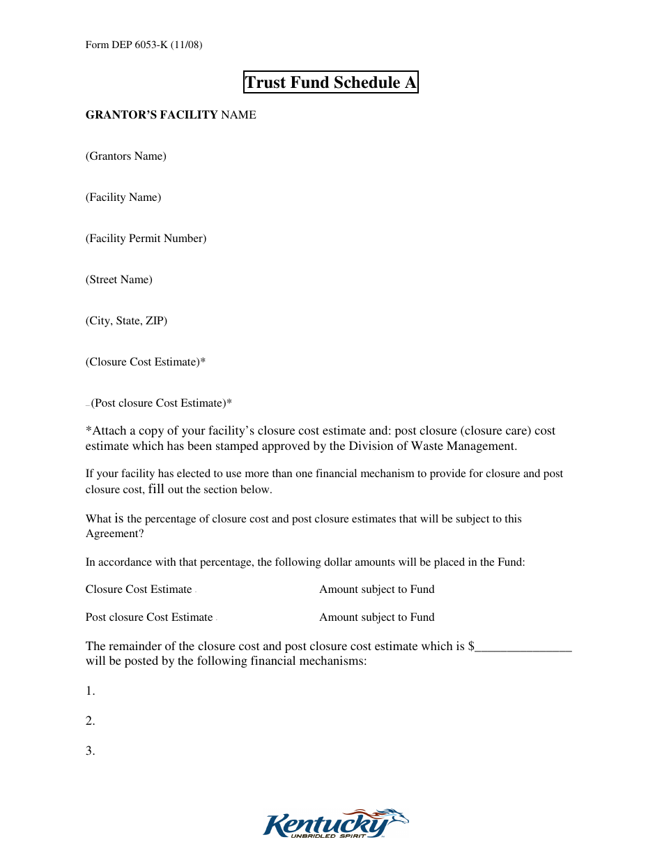 Form DEP6053-K Trust Agreement - Kentucky, Page 14