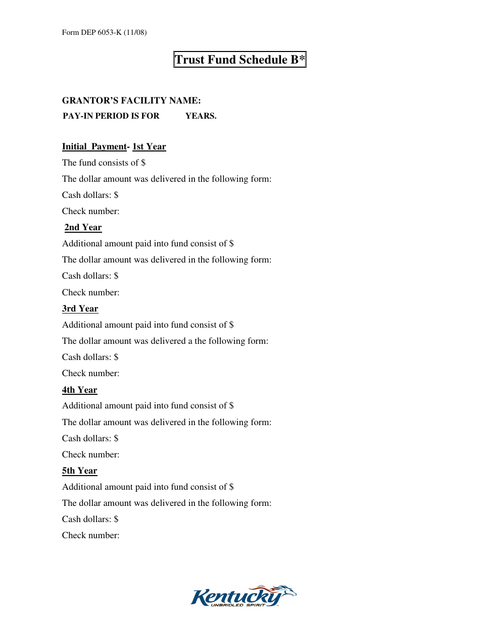 Form DEP6053-K Trust Agreement - Kentucky, Page 15