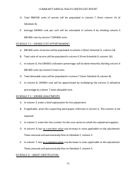 Instructions for Community Mental Health Center Cost Report - Kentucky, Page 11