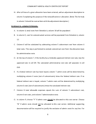 Instructions for Community Mental Health Center Cost Report - Kentucky, Page 8