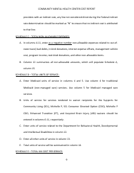 Instructions for Community Mental Health Center Cost Report - Kentucky, Page 9