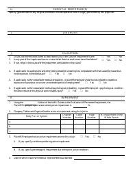 Form 107 Medical Report - Injury/Hearing Loss, Psychological Condition - Kentucky, Page 3