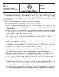 Form AOC-411 &quot;Private Probation Agency Requirements and Agreement&quot; - Kentucky