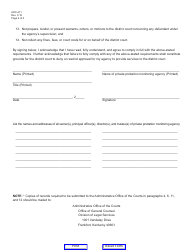 Form AOC-411 Private Probation Agency Requirements and Agreement - Kentucky, Page 2
