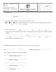 Document preview: Form AOC-737.6 Motion to Stay, Vacate, or Modify Order (Court-Ordered Assisted Outpatient Treatment) - Kentucky