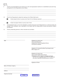 Form AOC-765 Report of Interdisciplinary Evaluation Team - Kentucky, Page 3
