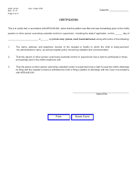Form AOC-JV-23 Verified Petition for Involuntary Hospitalization - Kentucky, Page 3