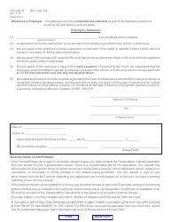 Form AOC-495.10 Post-acquittal Application for Authorization to Apply for an Ignition Interlock License and Device - Kentucky, Page 2