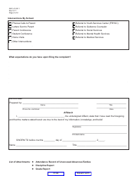 Form AOC-JV-38.1 Affidavit and Beyond Control of School Evaluation Form - Kentucky, Page 2