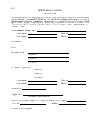 Document preview: Form EL-2 Lessee Information Form - Kentucky