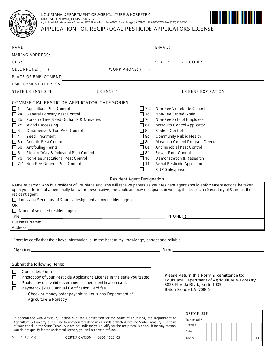 Form AES0780 Fill Out, Sign Online and Download Printable PDF