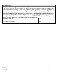 Form VCP003 Partial Voluntary Remedial Action Supplemental Application - Voluntary Remediation Program - Louisiana, Page 2