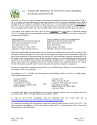 Form 7341 (STED-G) Lpdes Notice of Intent to Discharge Wastewater From Short-Term and Emergency Activities - Louisiana