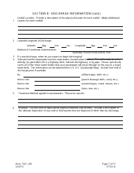 Form 7341 (STED-G) Lpdes Notice of Intent to Discharge Wastewater From Short-Term and Emergency Activities - Louisiana, Page 7