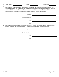 Form 7165_R08 Solid Waste Notification Form - Louisiana, Page 3
