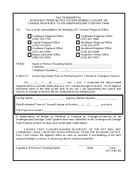 Form UST-ENF-05 &quot;Fax Transmittal - Seven Day Prior Notice to Performing Closure or Change-In-Service to an Underground Storage Tank&quot; - Louisiana