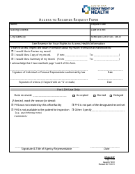 Form 201P Access to Records Request Form - Louisiana
