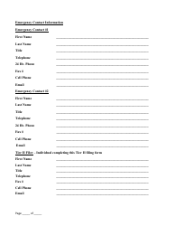 Tier II Inventory Filing Form - Louisiana, Page 4