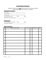 Tier II Inventory Filing Form - Louisiana, Page 7