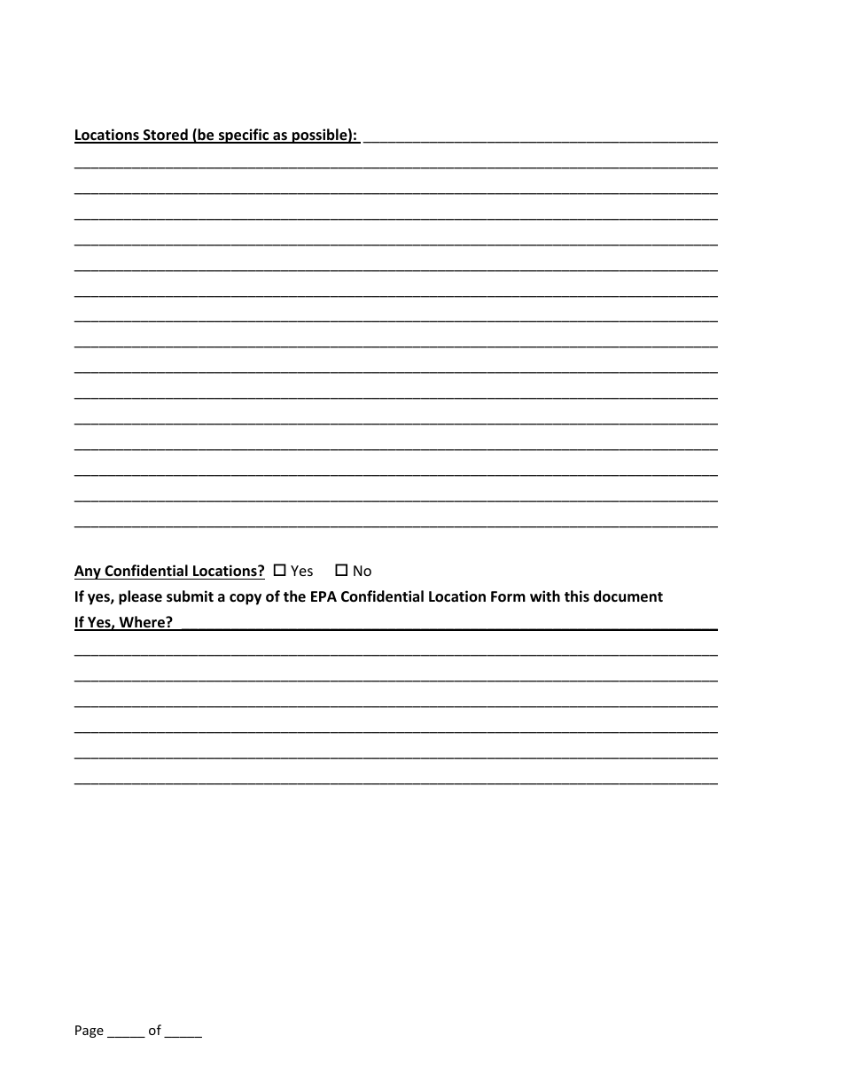 Tier II Inventory Filing Form - Louisiana, Page 9