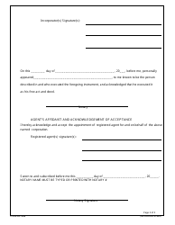 Form SS395A Articles of Incorporation - Domestic Non-profit Corporation - Louisiana, Page 3