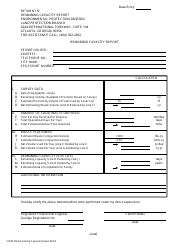 Document preview: Form SWM-FM Remaining Capacity Report - Georgia (United States)