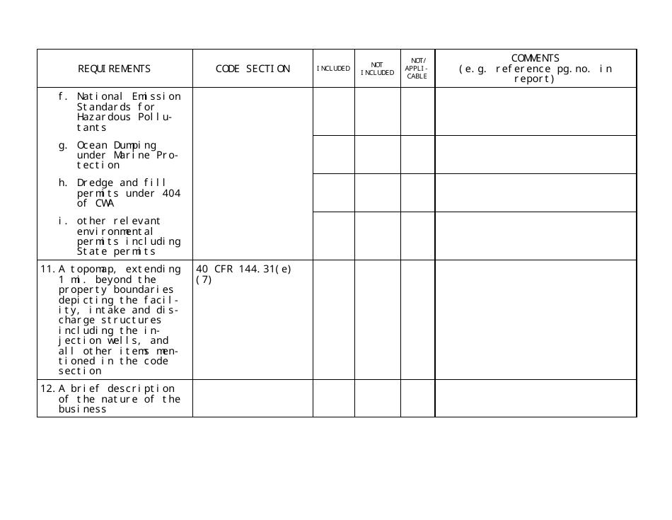 Uic Permit Application Checklist Form - Georgia (United States), Page 3