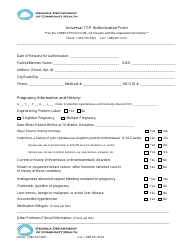 Universal 17-p Authorization Form - Georgia (United States)