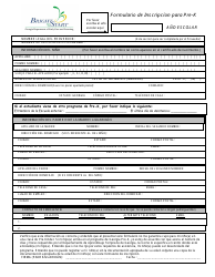 Formulario De Inscripcion Para Pre-k - Georgia (United States) (Spanish)