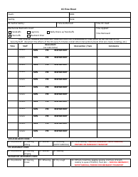 Document preview: Attachment C Oc Flow Sheet Form - Georgia (United States)