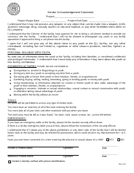 Document preview: Attachment A Vendor Acknowledgement Statement Form - Georgia (United States)