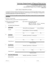 Form GUST-36 Gust Trust Fund Application - Georgia (United States)