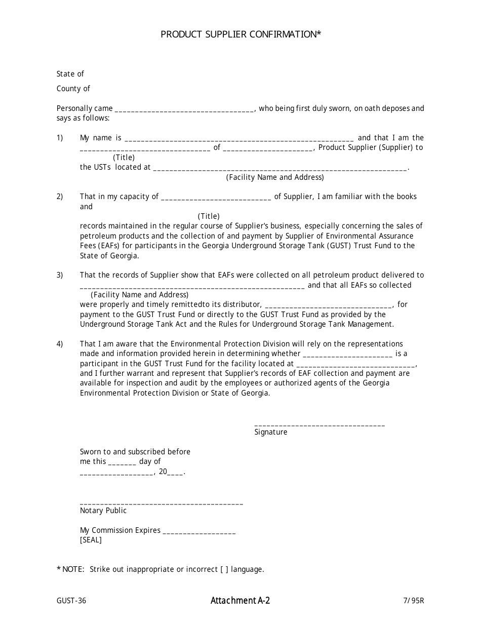 Form GUST-36 Gust Trust Fund Application - Georgia (United States), Page 5