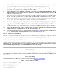 Release Notification/Reporting Form - Georgia (United States), Page 3