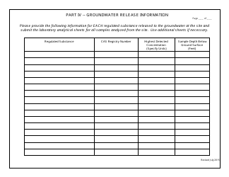 Release Notification/Reporting Form - Georgia (United States), Page 8