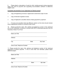 Hazardous Waste Trust Fund Application - Request for Reimbursement - Georgia (United States), Page 4