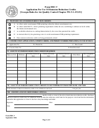 Form ERC-3 Application for Use of Emission Reduction Credits - Georgia (United States), Page 2