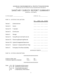 Sanitary Survey for Public Water System - Georgia (United States), Page 2