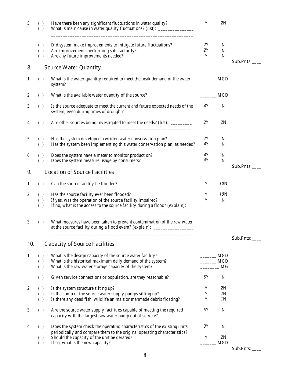 Sanitary Survey for Public Water System - Georgia (United States), Page 8