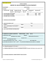Form RMP-001 Report of Loss or Damage to State Property - Hawaii