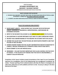 Form RML-001 &quot;Incident / Accident Report&quot; - Hawaii