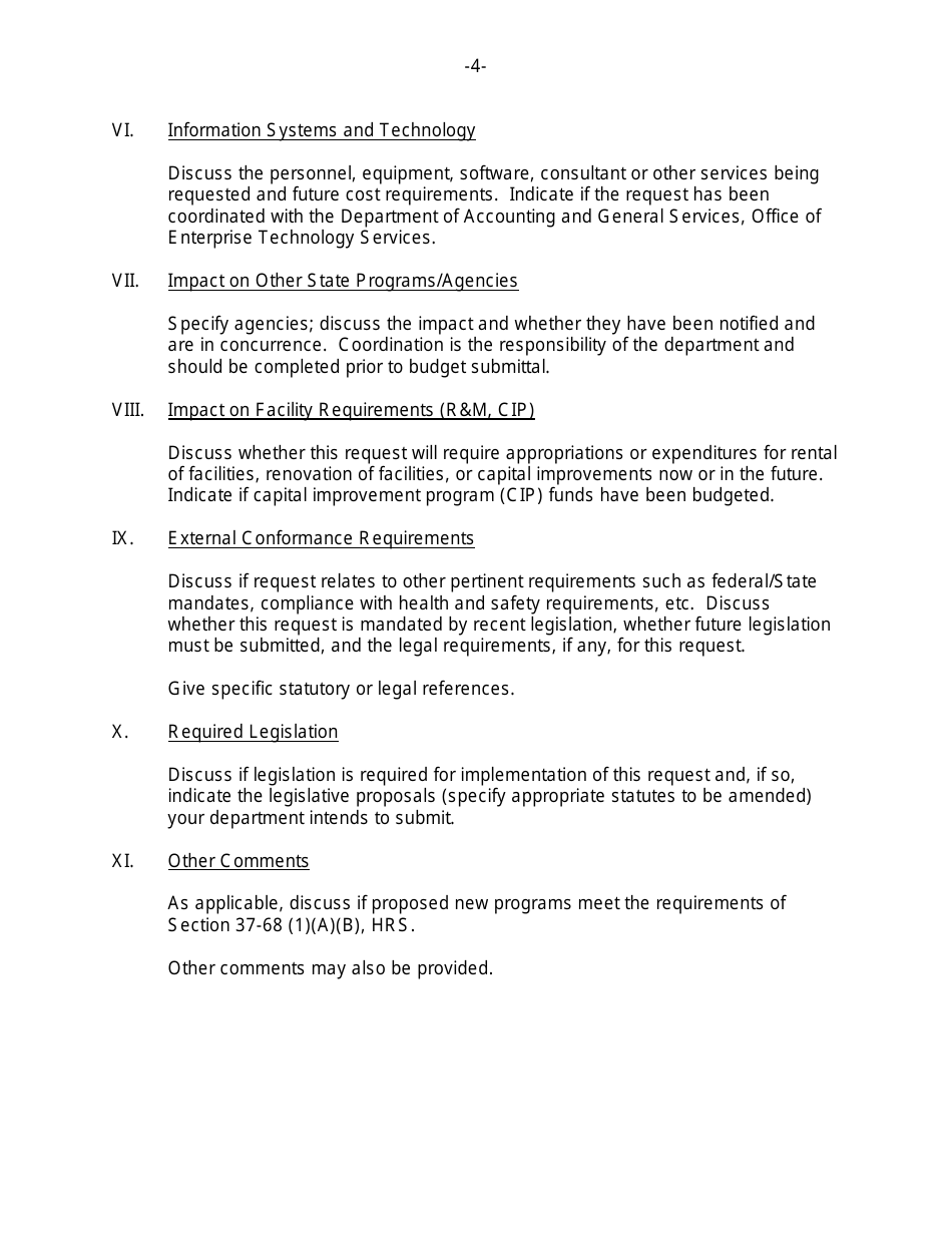 Instructions for Form A, A-ATTACHMENT - Hawaii, Page 4