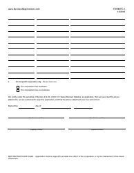 Form FC-1 Application for Certificate of Authority for Foreign Corporation - Hawaii, Page 2