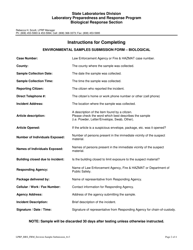 Environmental Samples Submission Form - Biological - Hawaii, Page 2