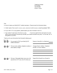 Document preview: Form DHS1100B-2 Medical Assistance Renewal Form for Magi-Excepted Households Form - Hawaii