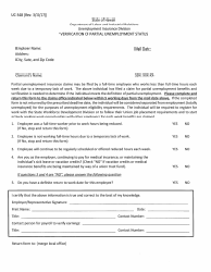 Form UC-348 Verification of Partial Unemployment Status - Hawaii