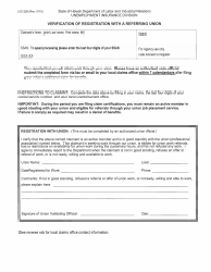 Form UC-226 &quot;Verification of Registration With a Referring Union&quot; - Hawaii